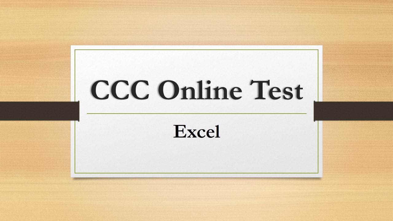 Read more about the article CCC Online Test Previous Exams Questions with Answers